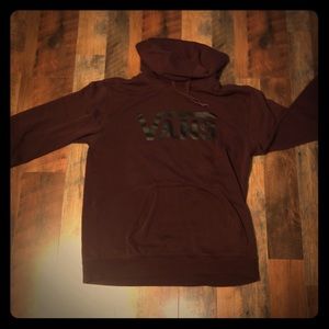 Vans hoodie maroon